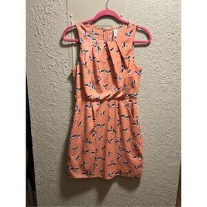 Pink Owl Apparel Multicolored Dress Woman’s Size Small-Flaws-Snags-No Belt